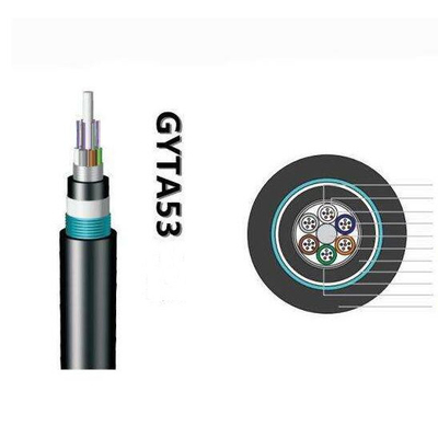 Direct begrabenes Stahlband gepanzerte 12 Lichtwellenleiterpreis mit 96 Kernen pro Meter GYTA53