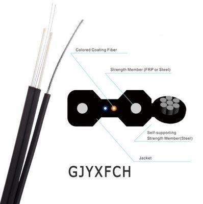GJYXFCH 1 Kern-2 selbsttragender FTTH Tropfen-Lichtwellenleiter Kern Inspektion