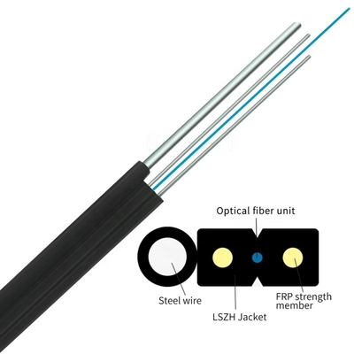 GJYXCH 1 2 4 Stahl-Draht des Kern-G657A1 oder FRP-Schwarz-Faser-Optiktransceiverkabel