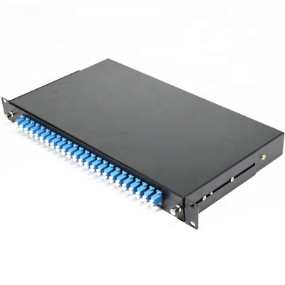 19 Zoll strukturieren an der Wand befestigten 24 Port-LC-Duplexadapter-Faser-Optikanschlusskasten