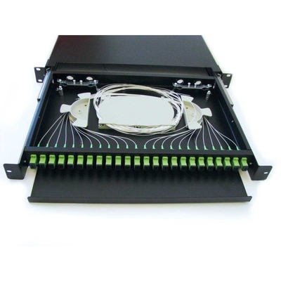 Gestell-Berg-verstärkende Faser-Optikschalttafel FTTH 12-24 Kern-SC/FC/ST/LC