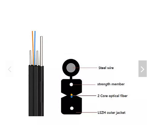 Transceiverkabel im Freien einzelnes Dual Core GJYXFCH selbsttragendes Lichtwellenleiter-FTTH