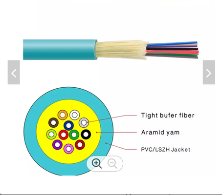 Straffer GJFJV G652d Innenlichtwellenleiter in mehreren Betriebsarten 0.9mm des Puffer-OM4/OM3