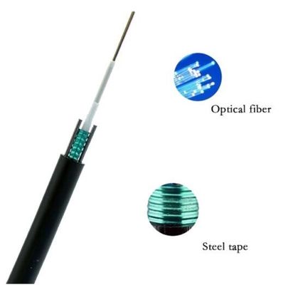 Luft2 4 6 8 10 12 24 Monomode--gepanzerter Lichtwellenleiter des Kern-GYXTW