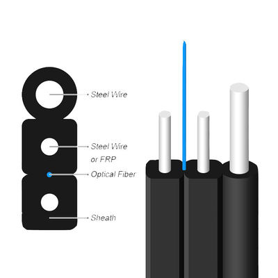 G657A1 selbsttragendes Luft1 2 4 Kabel des Kern-FTTH FTTX