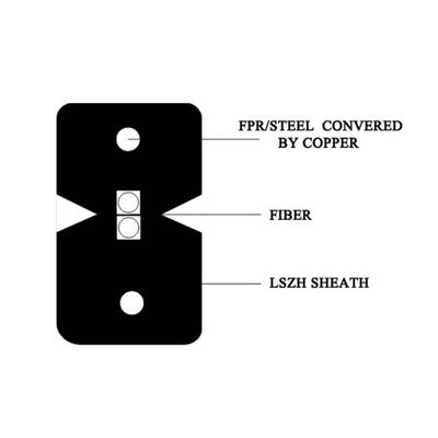 FASER-Optiktransceiverkabel FTTX FTTH FTTP 1Core 2Core 4Core G657A1 Innen