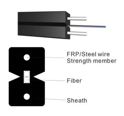 GJYXCH-1B6 G657A2 1 Transceiverkabel Kern-FTTH aus optischen Fasern mit Boten