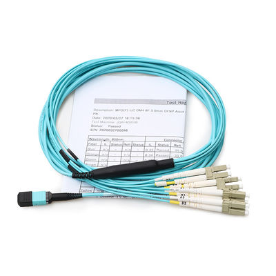 12 24 Kerne Fanout MPO LC-Ausbruch-Kabel MPO zum Fanout-Kabel