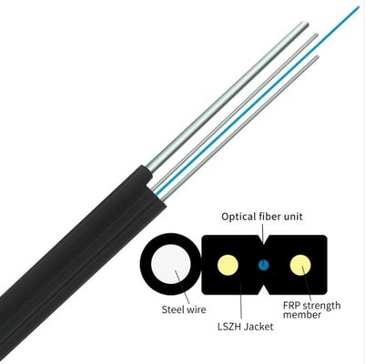 Innen-FTTH-Faser-Optiktransceiverkabel 2 4 6 8 12 16 24 Kern mit LSZH-Jacke