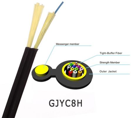 2 Kern-selbsttragender fester Puffer ringsum FTTH-Transceiverkabel
