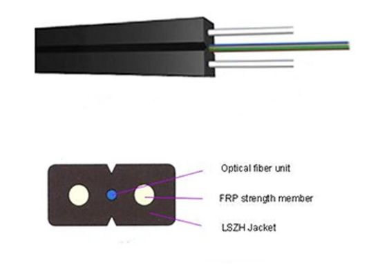 1 2 4 6 12 24 LuftInnentransceiverkabel des Kern-Monomode--FTTH im Freien