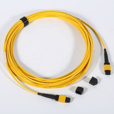 MPO MTP Einfügungsdämpfung PVC-Jacke 12/24 Kerne des Faser-Optikflecken-Kabel-0.5dB