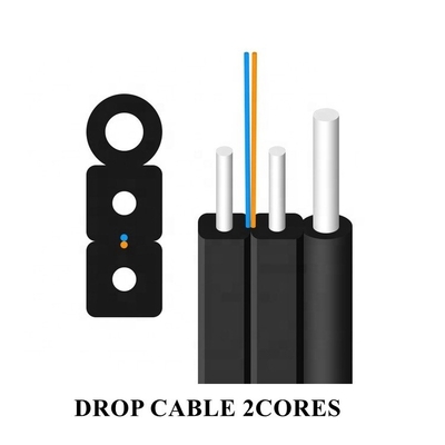 Kabel Aramid-Garn der Telekommunikations-ISO9001 Dual Core mit LSZH-Jacke FTTH